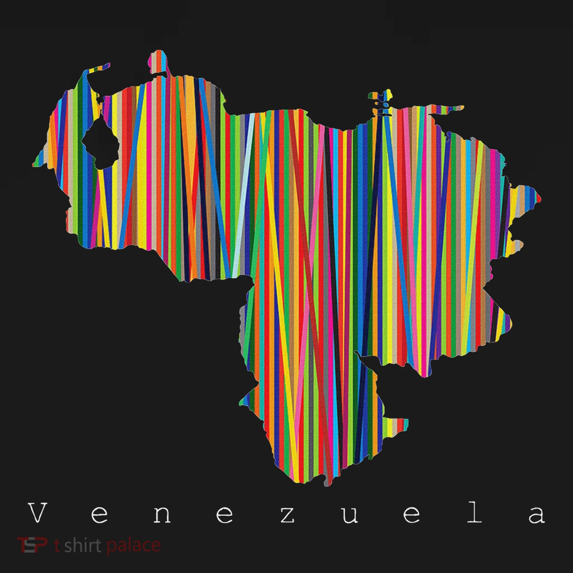 Venezuela Map Multicoloured Kinetism Women's Long Sleeve Shirt