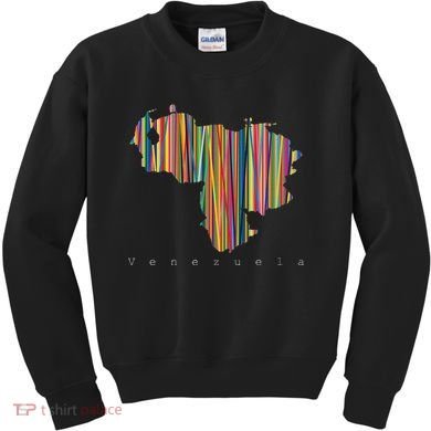 Venezuela Map Multicoloured Kinetism Kids Sweatshirt