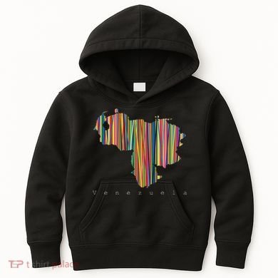 Venezuela Map Multicoloured Kinetism Kids Hoodie