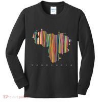 Venezuela Map Multicoloured Kinetism Kids Long Sleeve Shirt thumb 0