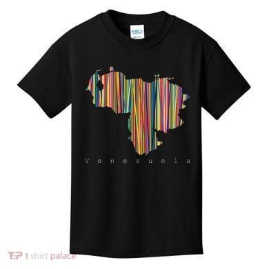 Venezuela Map Multicoloured Kinetism Kids T-Shirt