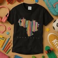 Venezuela Map Multicoloured Kinetism Kids T-Shirt thumb 3