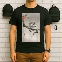 Vintage Macaque Monkey Japanese Nature Japan Art T-Shirt thumb 6