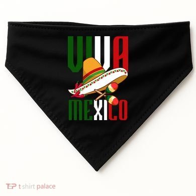 Viva Mexico Mexican Pride USA-Made Doggie Bandana