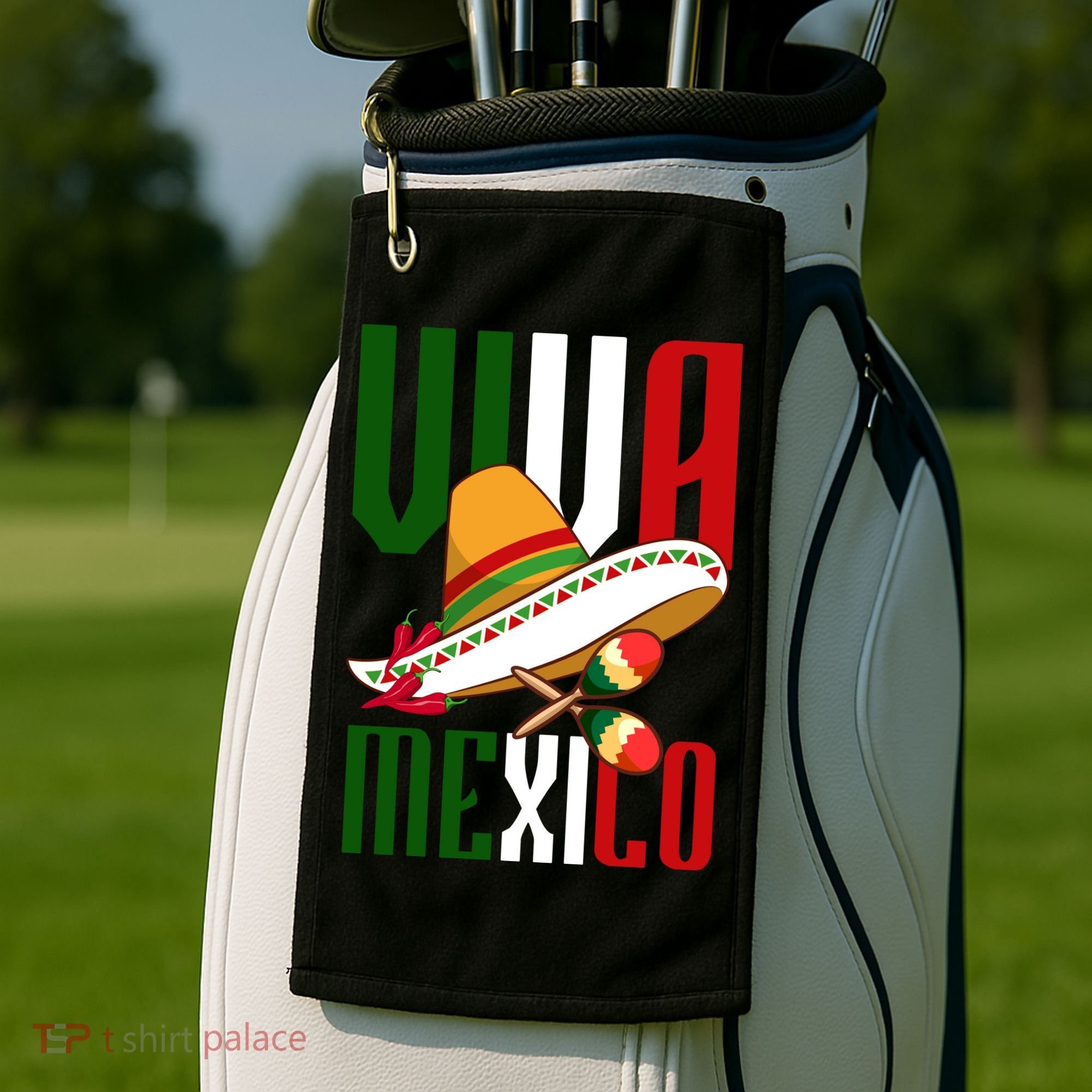 Viva Mexico Mexican Pride Golf Towel