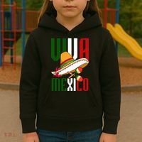 Viva Mexico Mexican Pride Kids Hoodie thumb 3