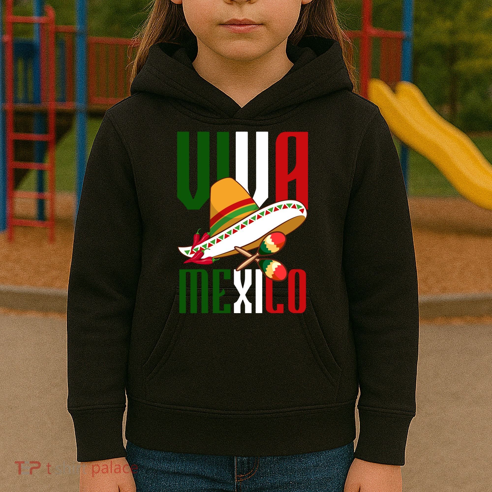 Viva Mexico Mexican Pride Kids Hoodie