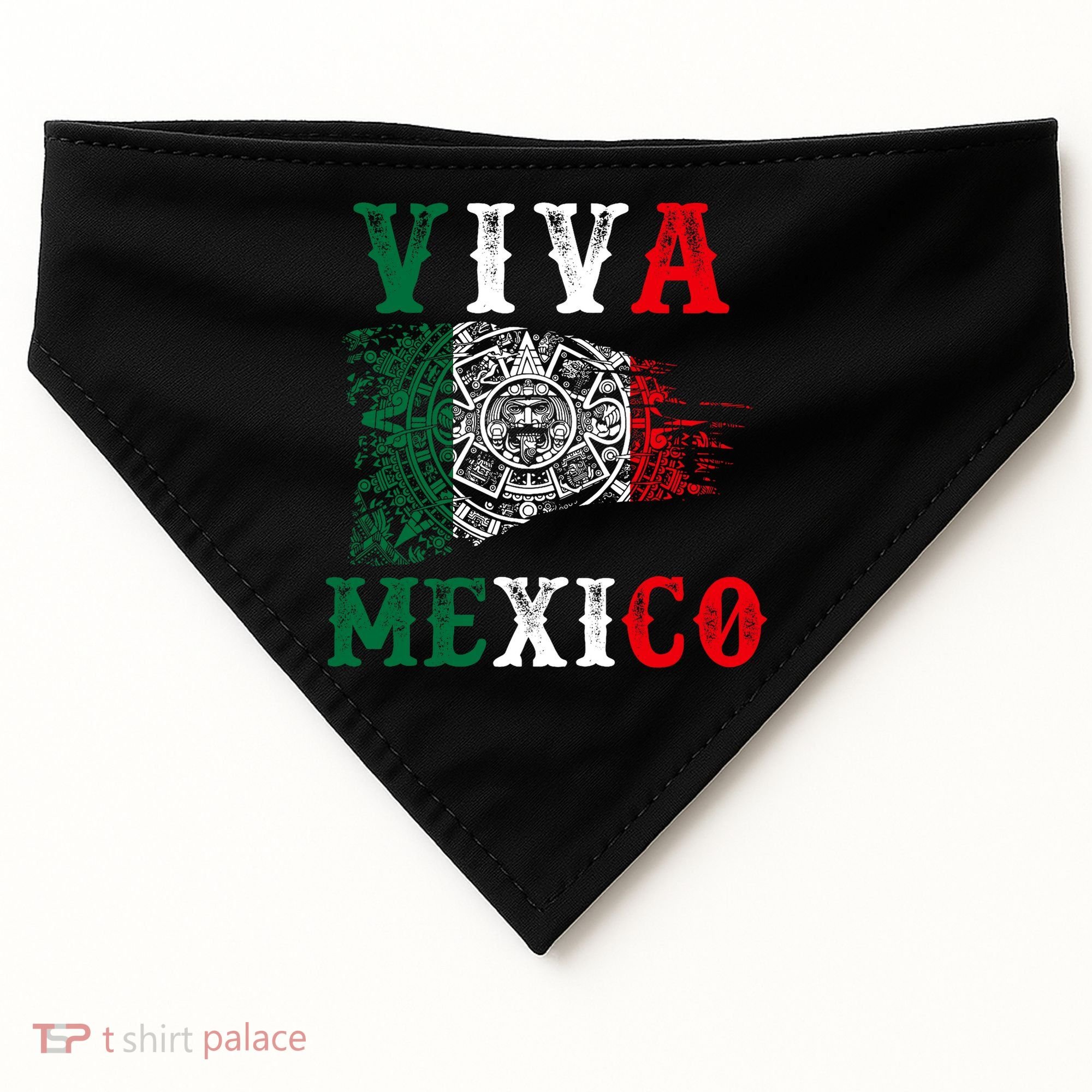Viva Mexico Mexican Independence Day USA-Made Doggie Bandana