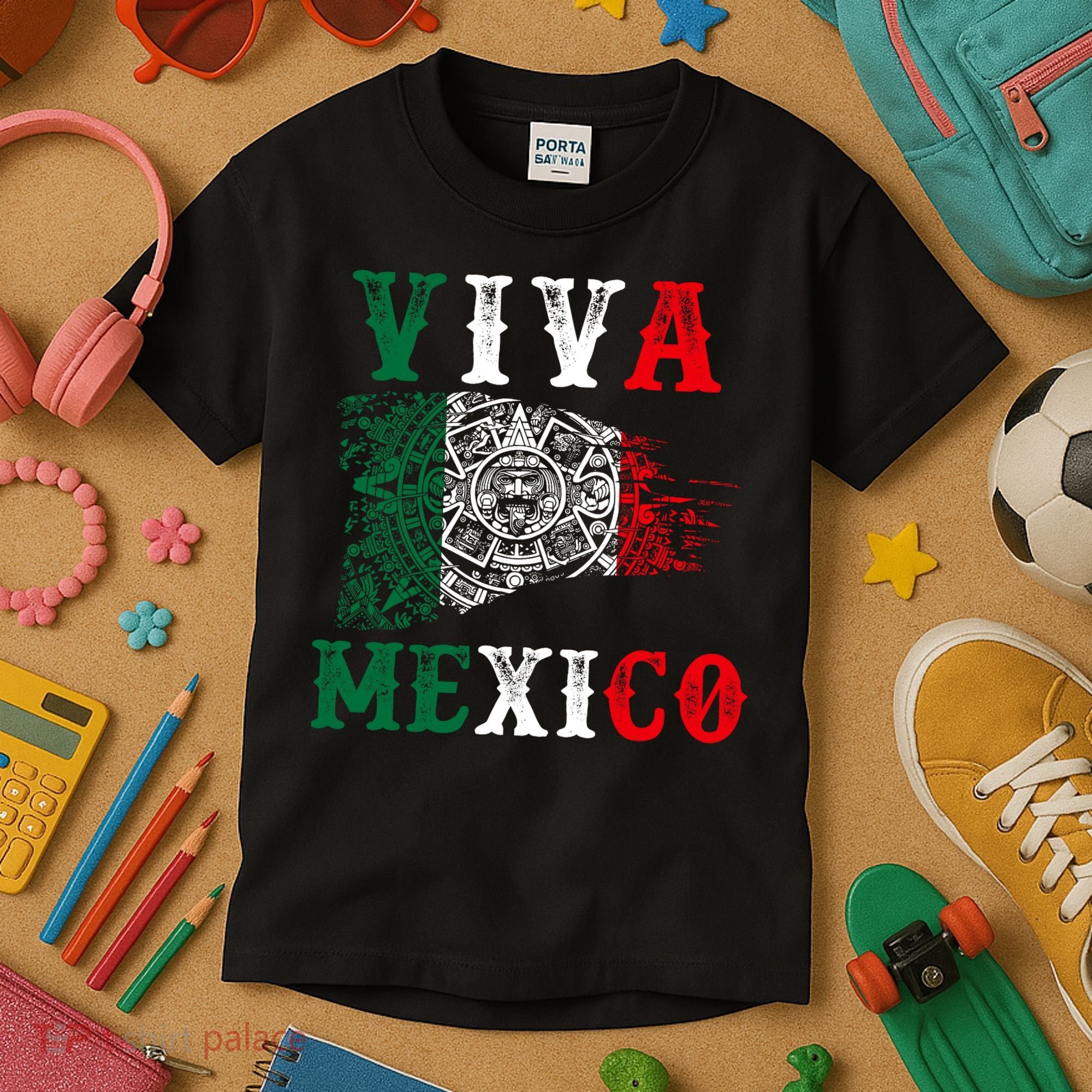 Viva Mexico Mexican Independence Day Kids T-Shirt
