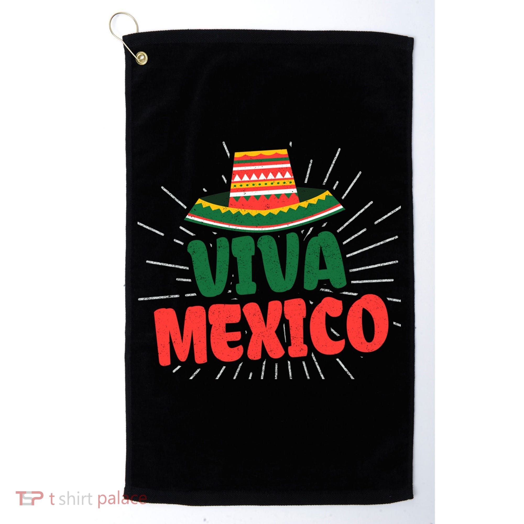 Viva Mexico Mexican Independence Day Gift Golf Towel