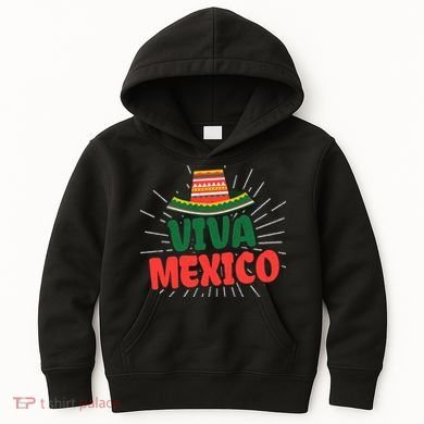 Viva Mexico Mexican Independence Day Gift Kids Hoodie