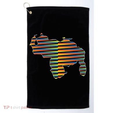 Venezuelan Map Mapa De Venezuela Multicolor Chromatic Golf Towel