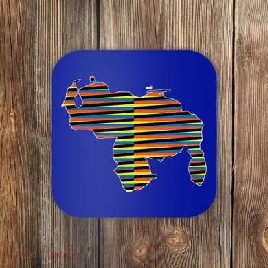 Venezuelan Map Mapa De Venezuela Multicolor Chromatic Coaster