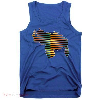 Venezuelan Map Mapa De Venezuela Multicolor Chromatic Tank Top