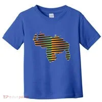 Venezuelan Map Mapa De Venezuela Multicolor Chromatic Toddler T-Shirt thumb 0