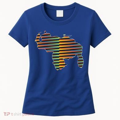 Venezuelan Map Mapa De Venezuela Multicolor Chromatic Women's T-Shirt