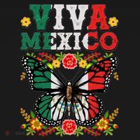 Viva Mexico Mexican Independence Day Butterfly Coaster thumb 2