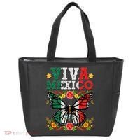 Viva Mexico Mexican Independence Day Butterfly Tote Bag thumb 0