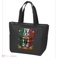 Viva Mexico Mexican Independence Day Butterfly Tote Bag thumb 3