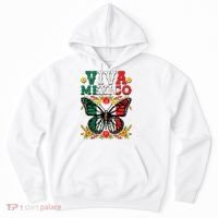 Viva Mexico Mexican Independence Day Butterfly Hoodie thumb 0