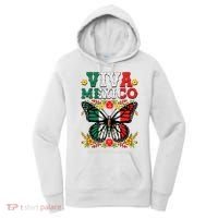 Viva Mexico Mexican Independence Day Butterfly Women's Hoodie thumb 0