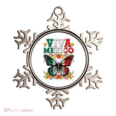 Viva Mexico Mexican Independence Day Butterfly Ornament