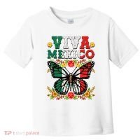 Viva Mexico Mexican Independence Day Butterfly Toddler T-Shirt thumb 0