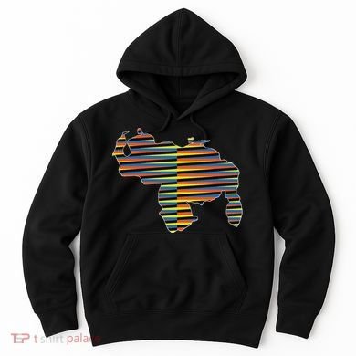 Venezuelan Map Mapa De Venezuela Multicolor Chromatic Hoodie