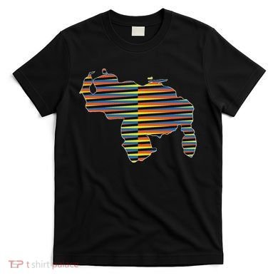 Venezuelan Map Mapa De Venezuela Multicolor Chromatic T-Shirt
