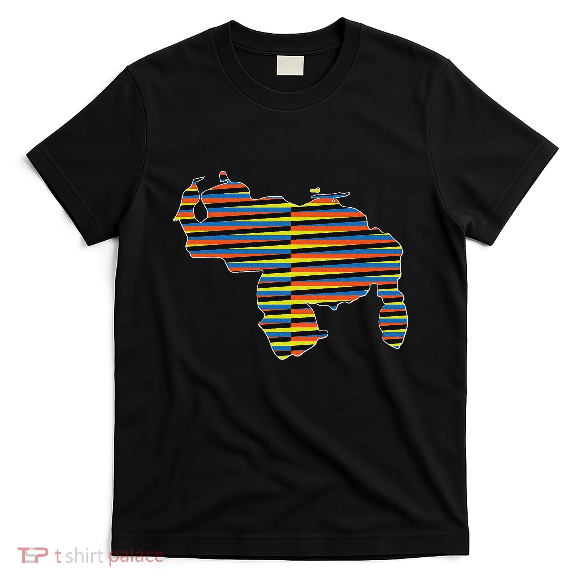 Venezuelan Map Mapa De Venezuela Multicolor Chromatic T-Shirt
