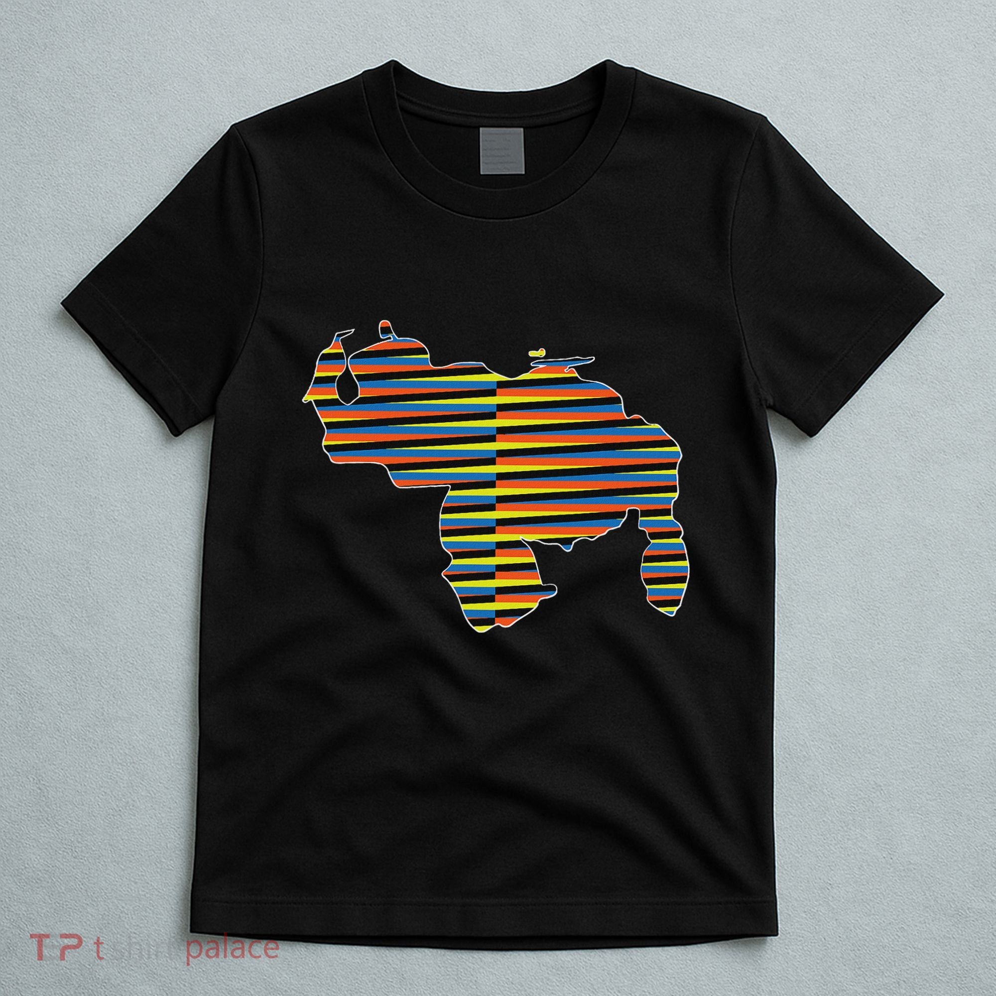 Venezuelan Map Mapa De Venezuela Multicolor Chromatic T-Shirt