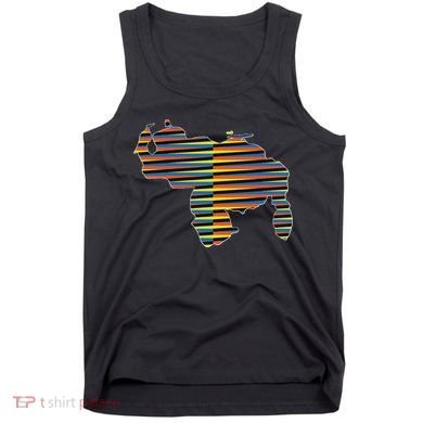 Venezuelan Map Mapa De Venezuela Multicolor Chromatic Tank Top