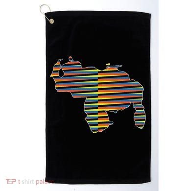 Venezuelan Map Mapa De Venezuela Multicolor Chromatic Golf Towel