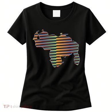 Venezuelan Map Mapa De Venezuela Multicolor Chromatic Women's T-Shirt