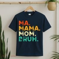 Vintage Ma Mama Mom Bruh Mommy Happy Mother's Day T-Shirt thumb 2