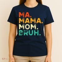 Vintage Ma Mama Mom Bruh Mommy Happy Mother's Day T-Shirt thumb 4