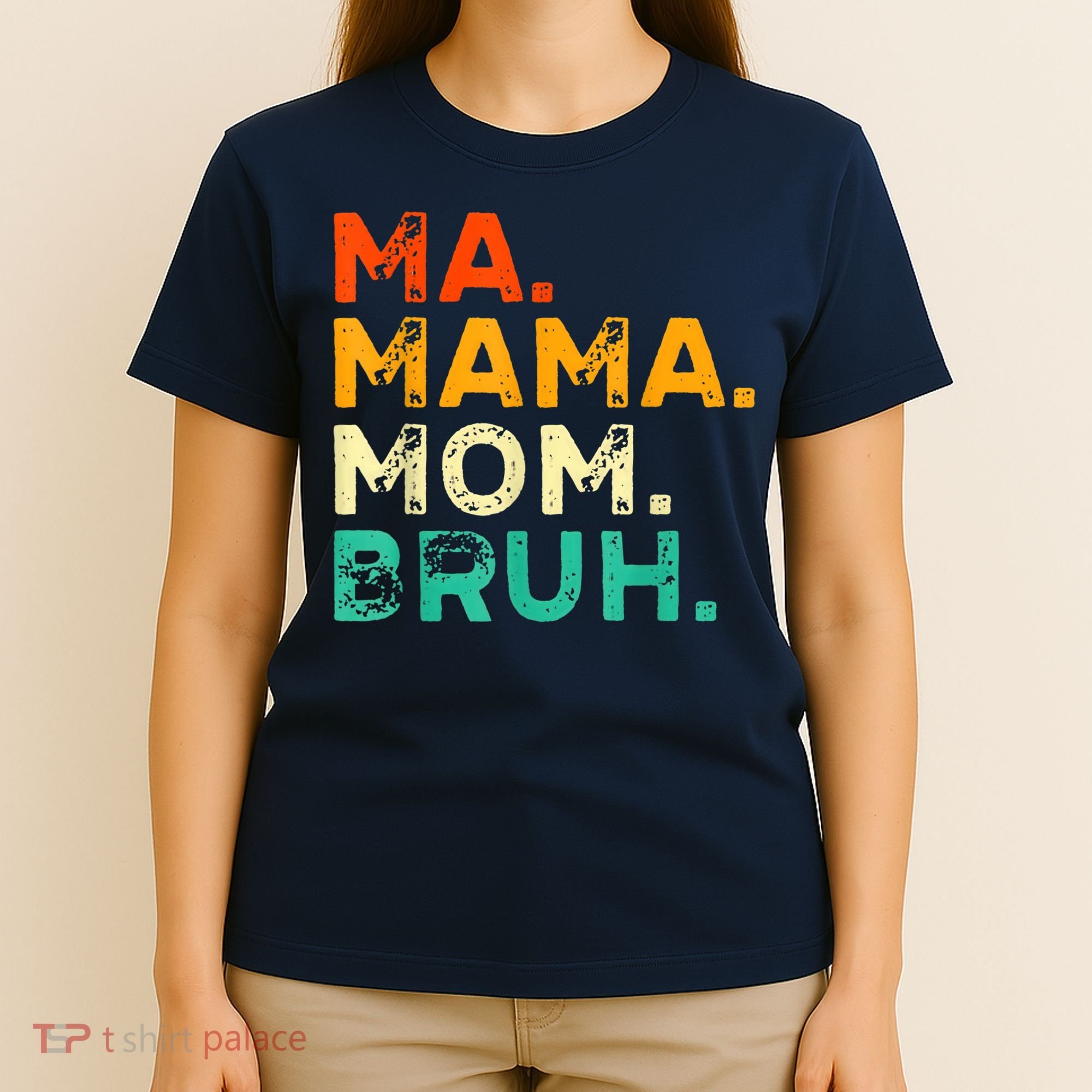 Vintage Ma Mama Mom Bruh Mommy Happy Mother's Day T-Shirt