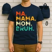 Vintage Ma Mama Mom Bruh Mommy Happy Mother's Day T-Shirt thumb 6