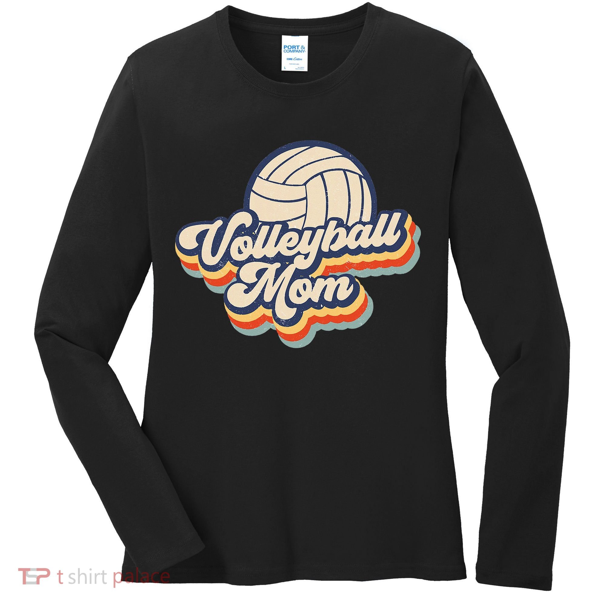 Volleyball Mom Mama Mothers Day Women's Long Sleeve Shirt
