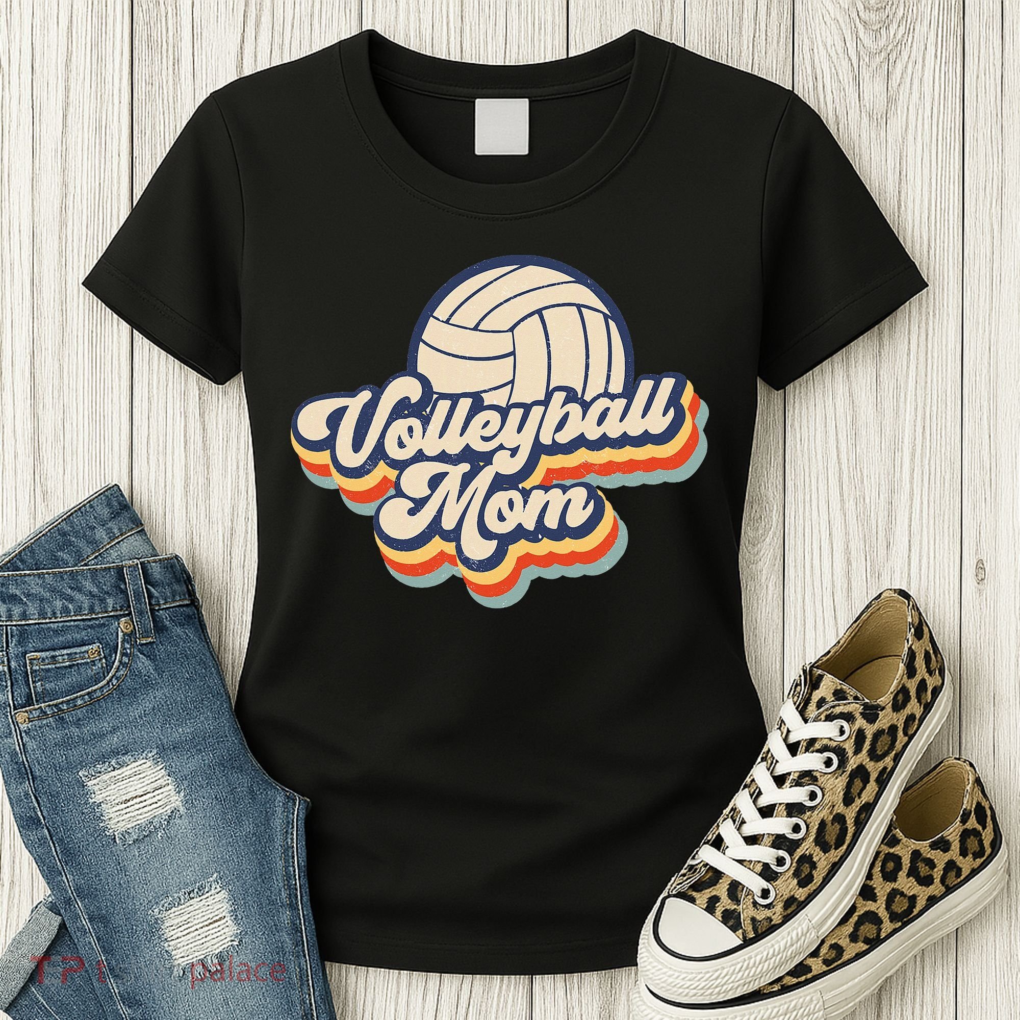 Volleyball Mom Mama Mothers Day Women's T-Shirt