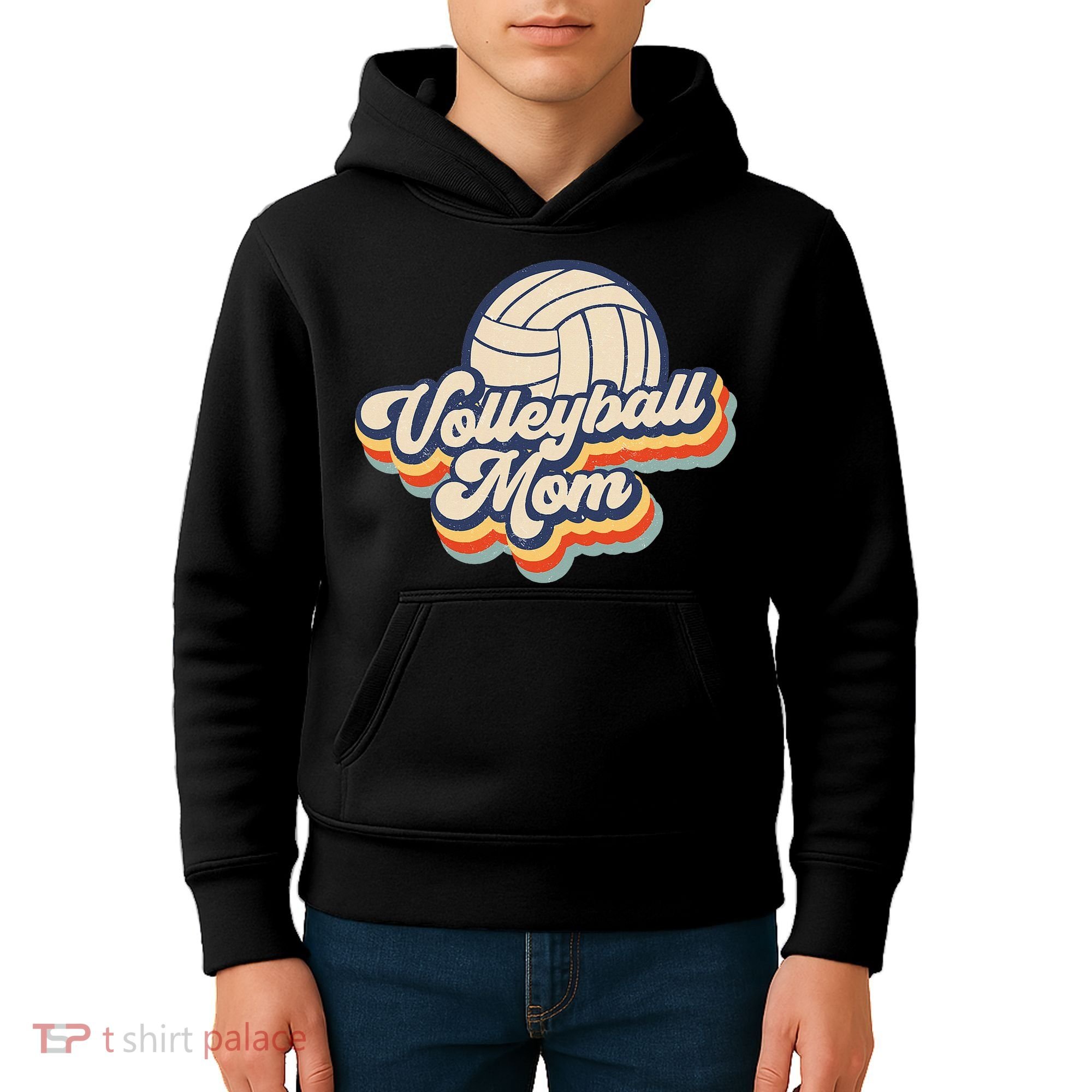 Volleyball Mom Mama Mothers Day Kids Hoodie