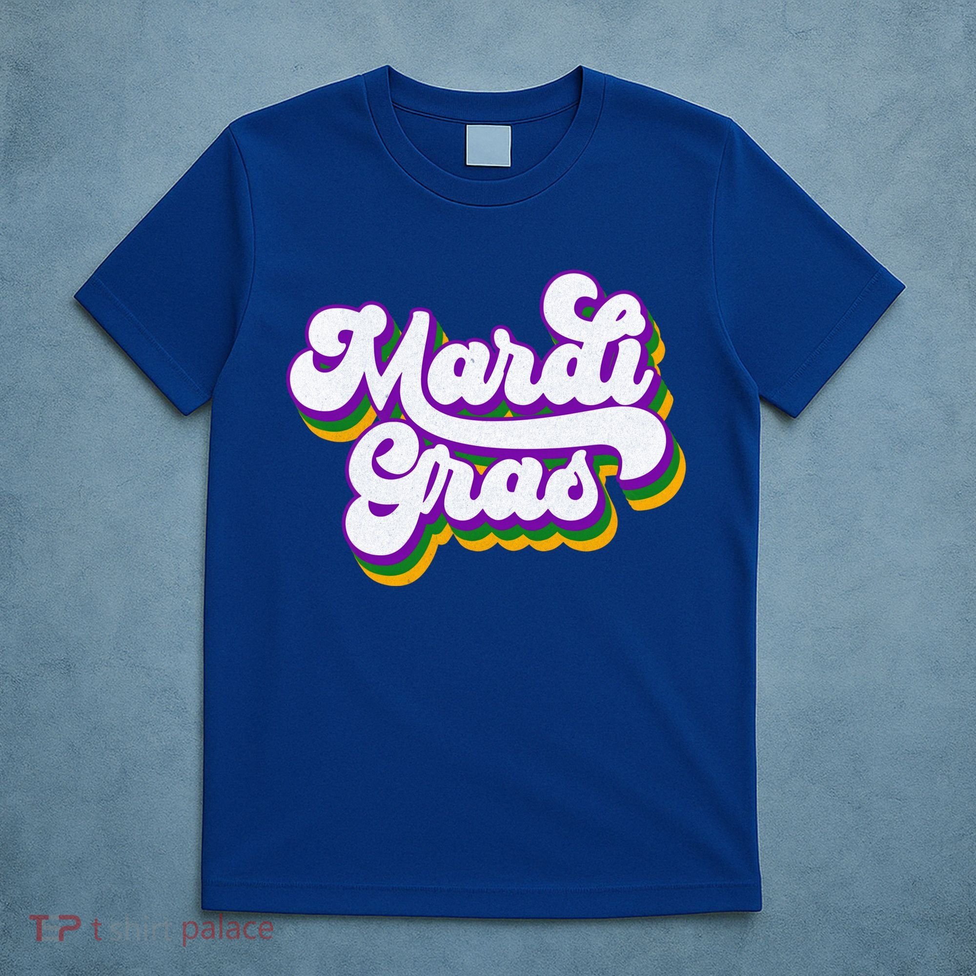 Vintage Masquerade Mardi Gras Groovy Beads Parade Costume Funny Gift T-Shirt