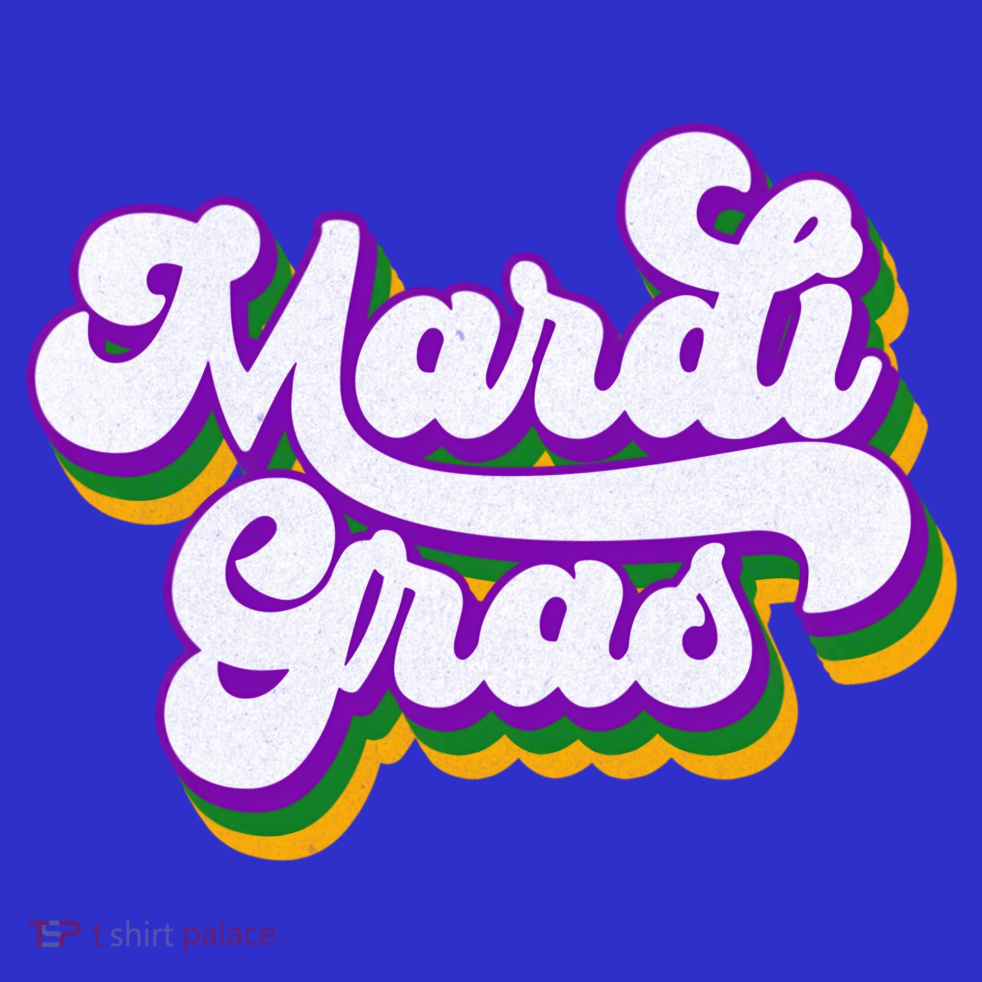 Vintage Masquerade Mardi Gras Groovy Beads Parade Costume Funny Gift T-Shirt
