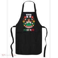Viva Mexico Mexican Girl Flag Independence Day Apron thumb 0