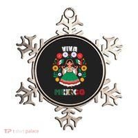 Viva Mexico Mexican Girl Flag Independence Day Ornament thumb 0