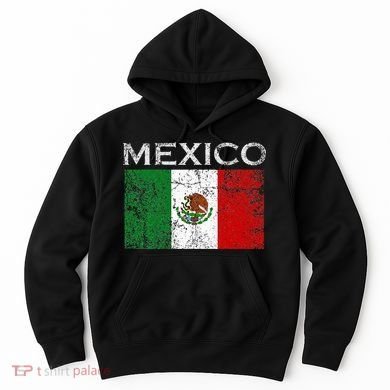 Vintage Mexico Mexican Flag Pride Hoodie