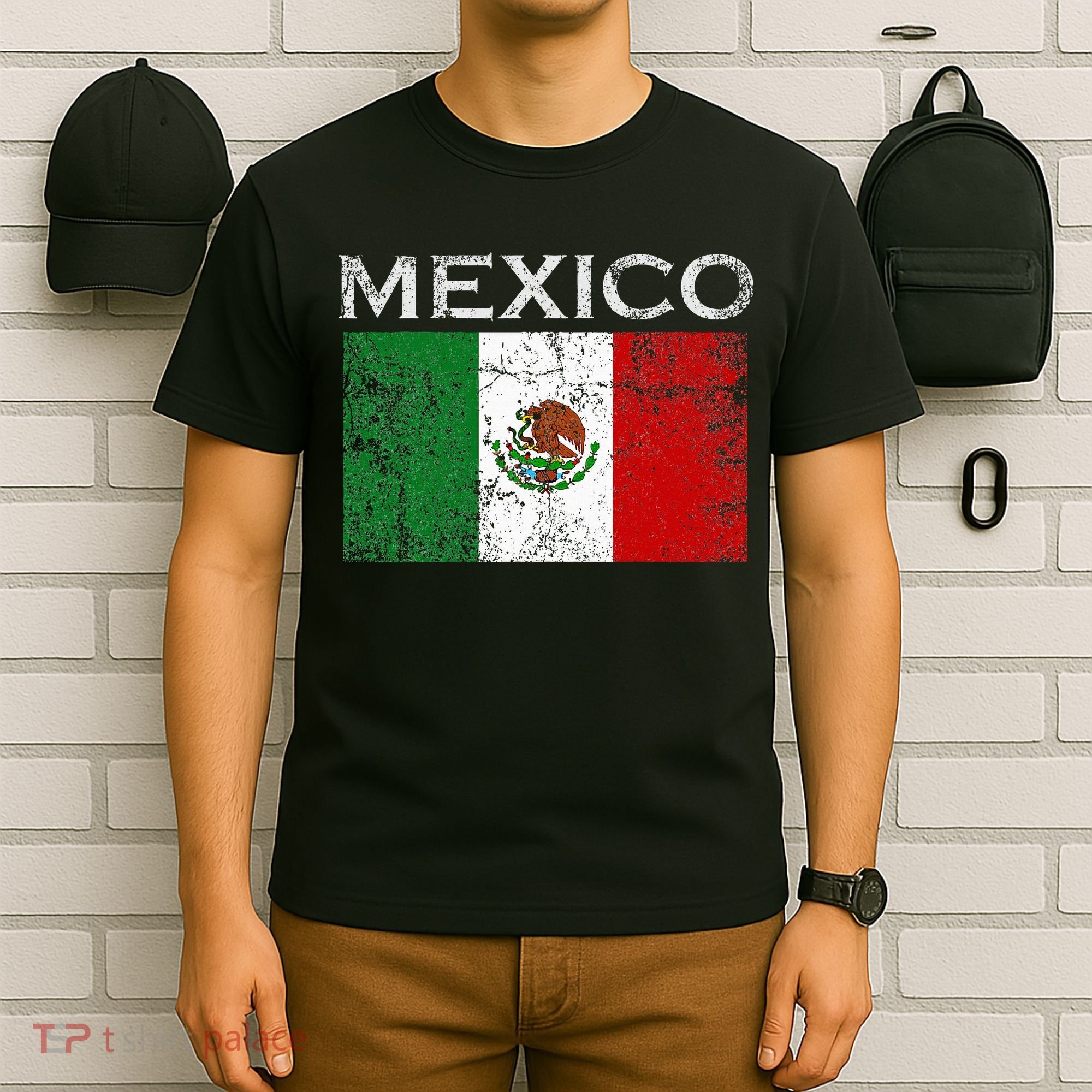 Vintage Mexico Mexican Flag Pride T-Shirt