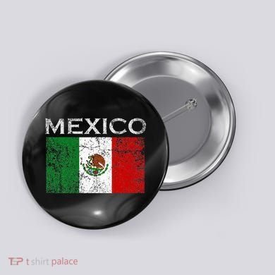 Vintage Mexico Mexican Flag Pride Button