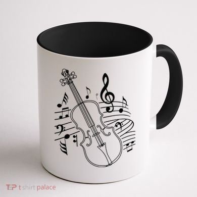 Violin Musical Note Violin Player Violinist Musician Coffee Mug back