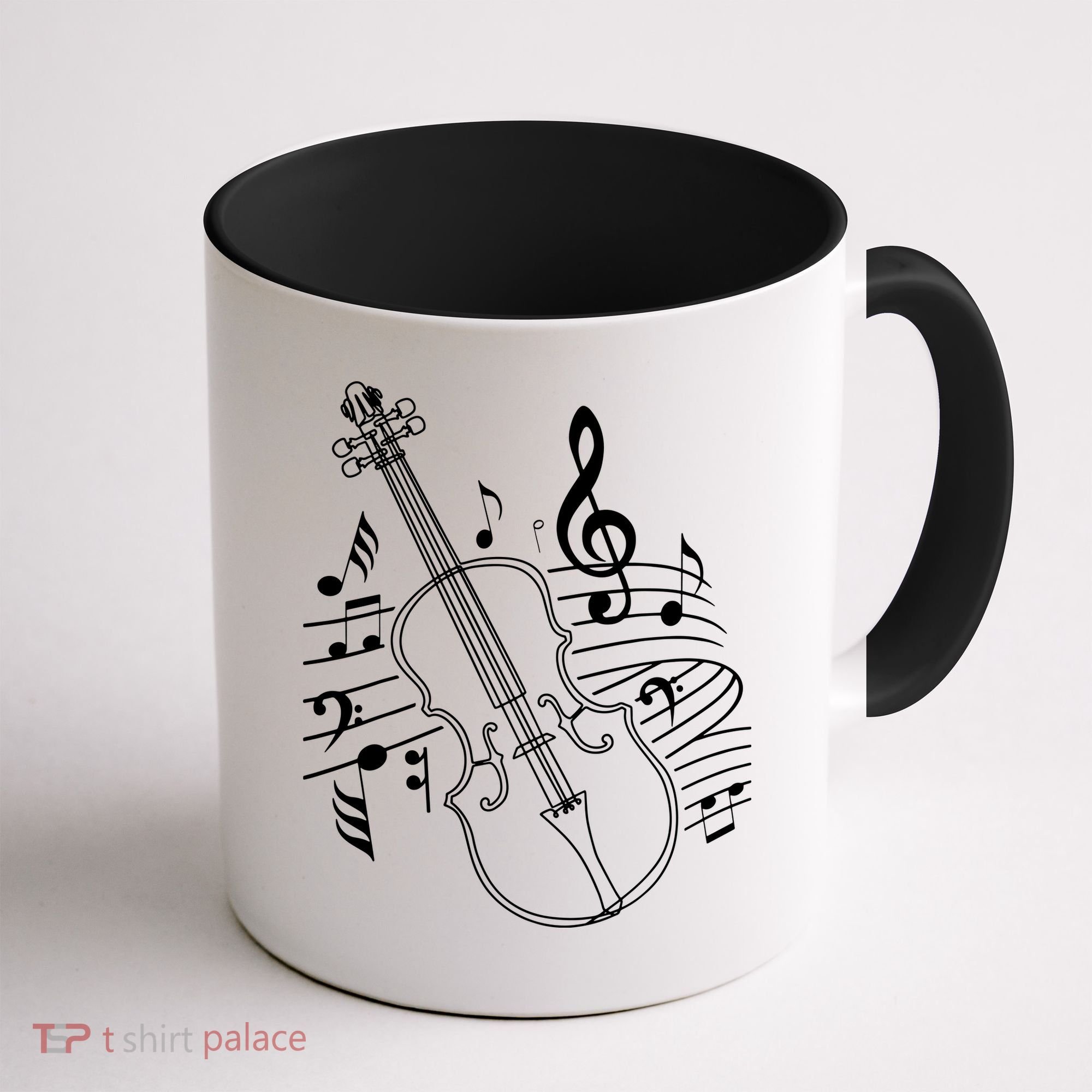 Violin Musical Note Violin Player Violinist Musician Coffee Mug